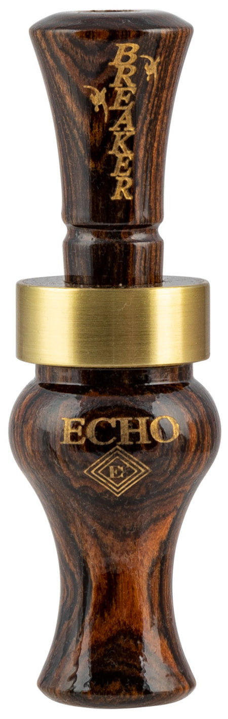 Echo Calls Breaker Single Reed Mallard Call, Brown Bocote Wood
