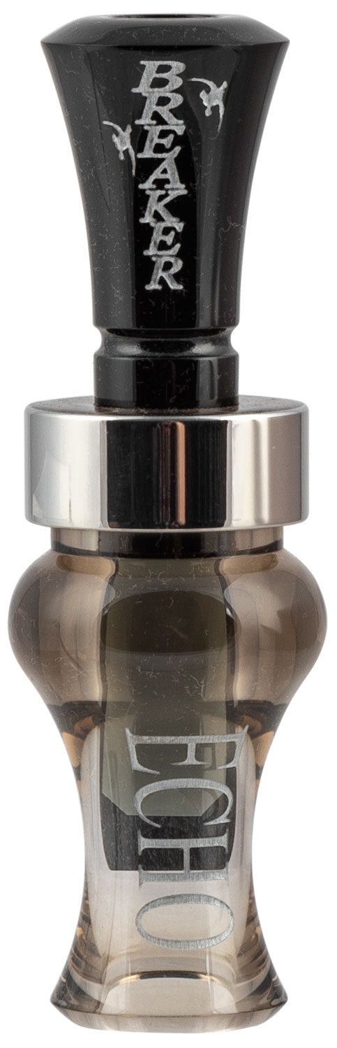 Echo Calls Breaker Single Reed Mallard Call, Smoke Acrylic Barrel