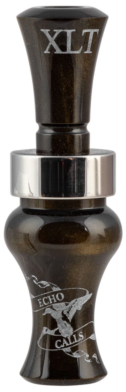 Echo Calls XLT Single Reed Mallard Hunting Call, Black Gold Pearl Acrylic