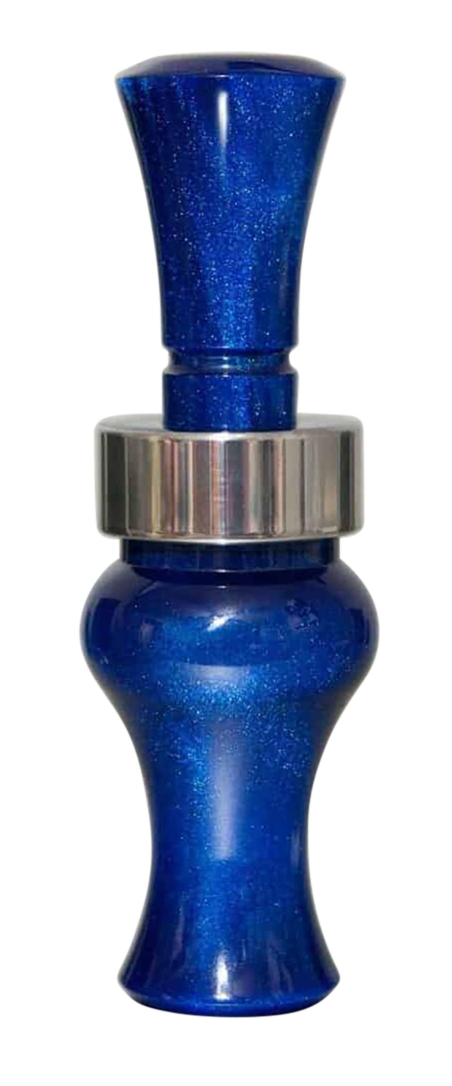Echo Calls Meat Hanger Double Reed Mallard Hunting Call, Blue Pearl Acrylic