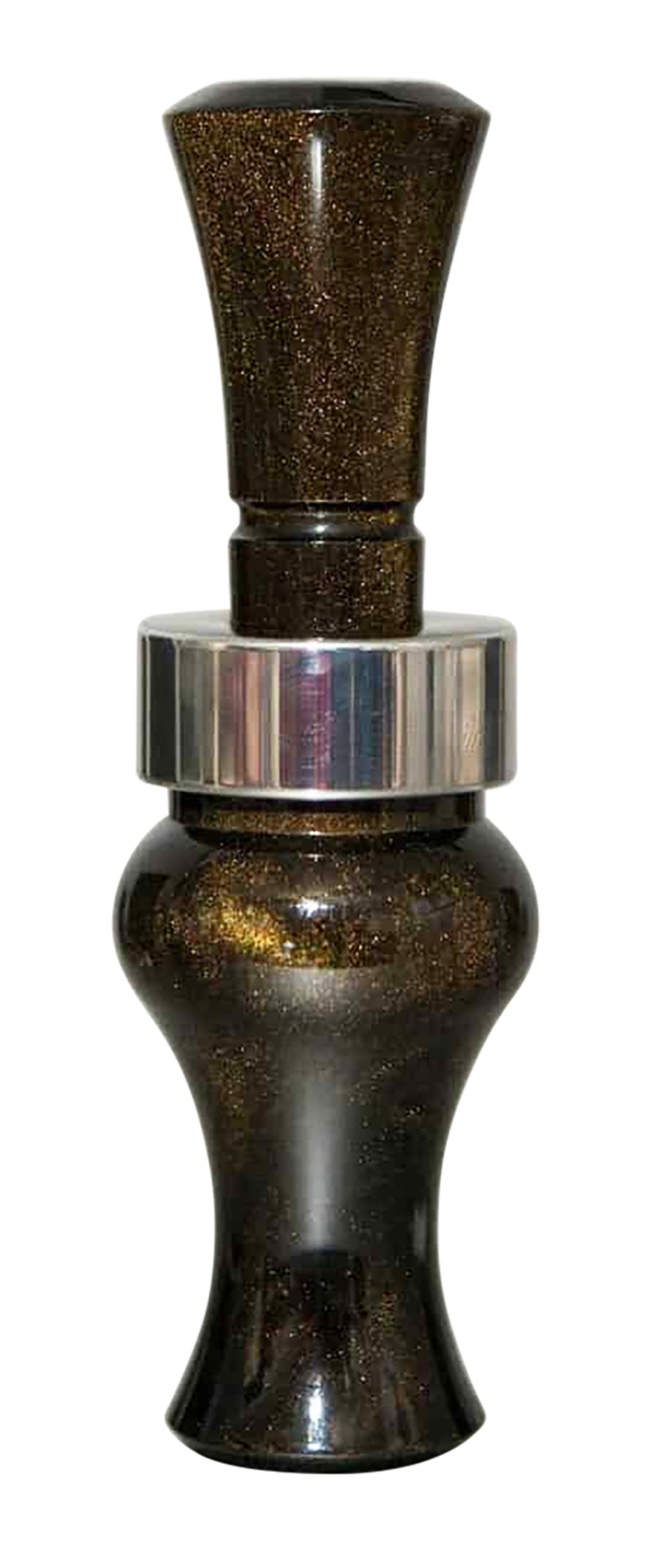 Echo Calls Meat Hanger Double Reed Mallard Hunting Call, Black Gold Pearl Acrylic
