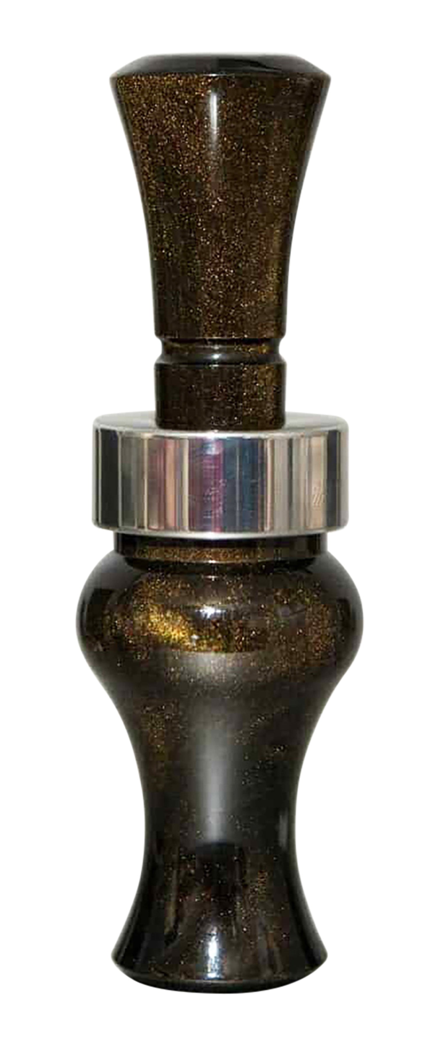 Echo Calls Meat Hanger Double Reed Mallard Hunting Call, Black Gold Pearl Acrylic