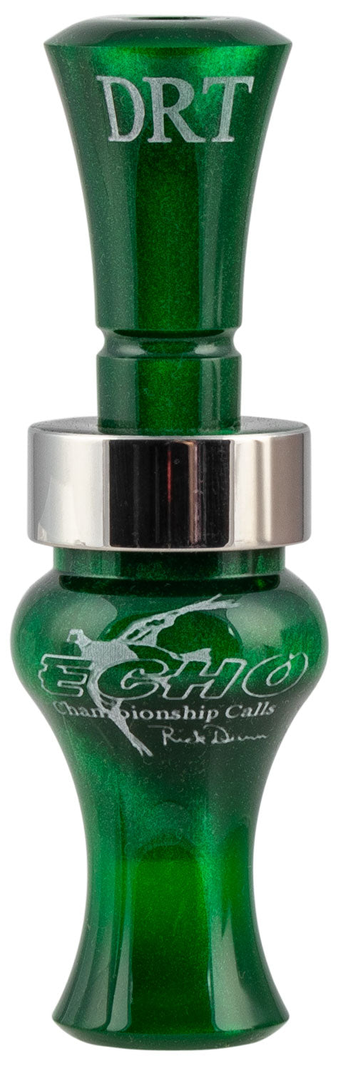 Echo Calls Timber Double Reed Mallard Hunting Call, Green Pearl Acrylic