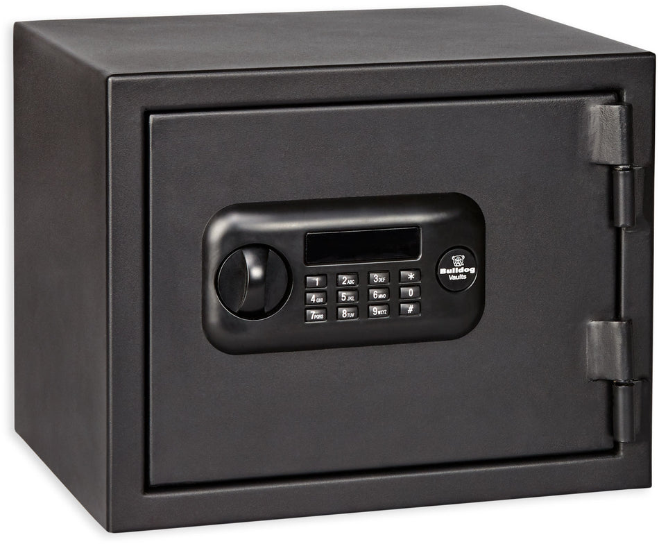 Bulldog BD1090F Digital Fire-Resistant Safe Keypad and Key Override Black Steel 12x15x12