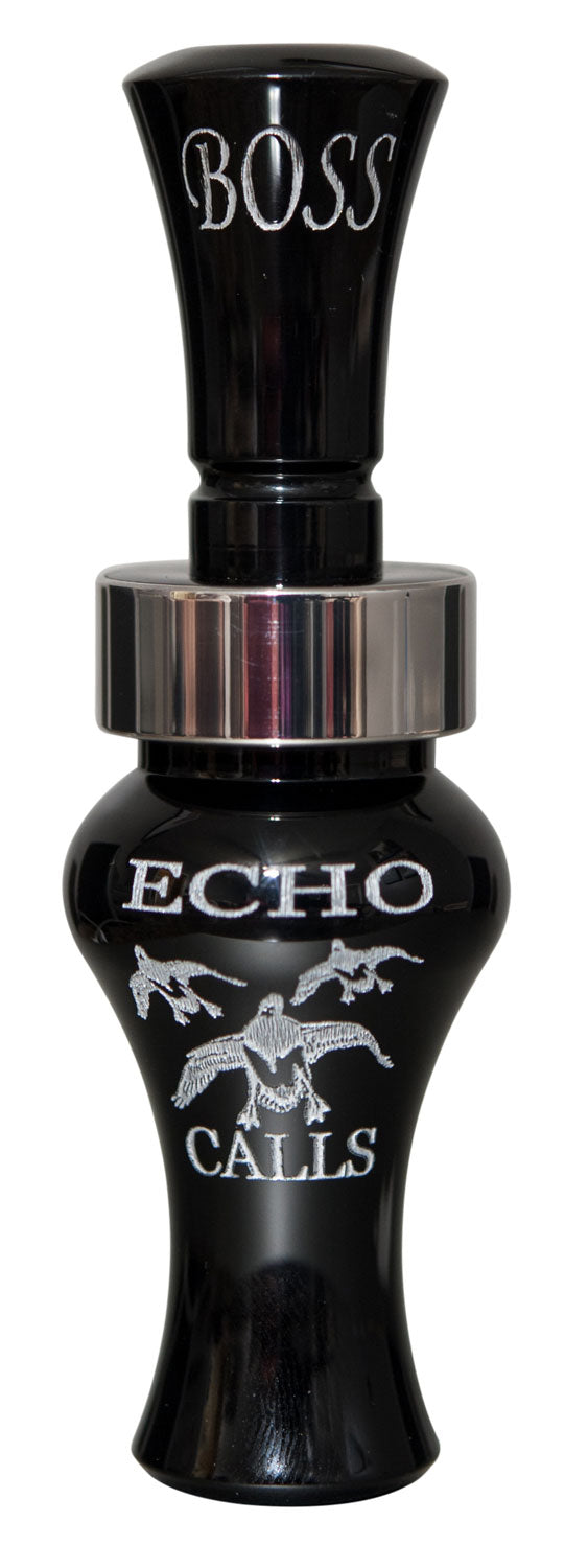Echo Calls Boss Single Reed Mallard Hunting and Competition Call, Black Acrylic