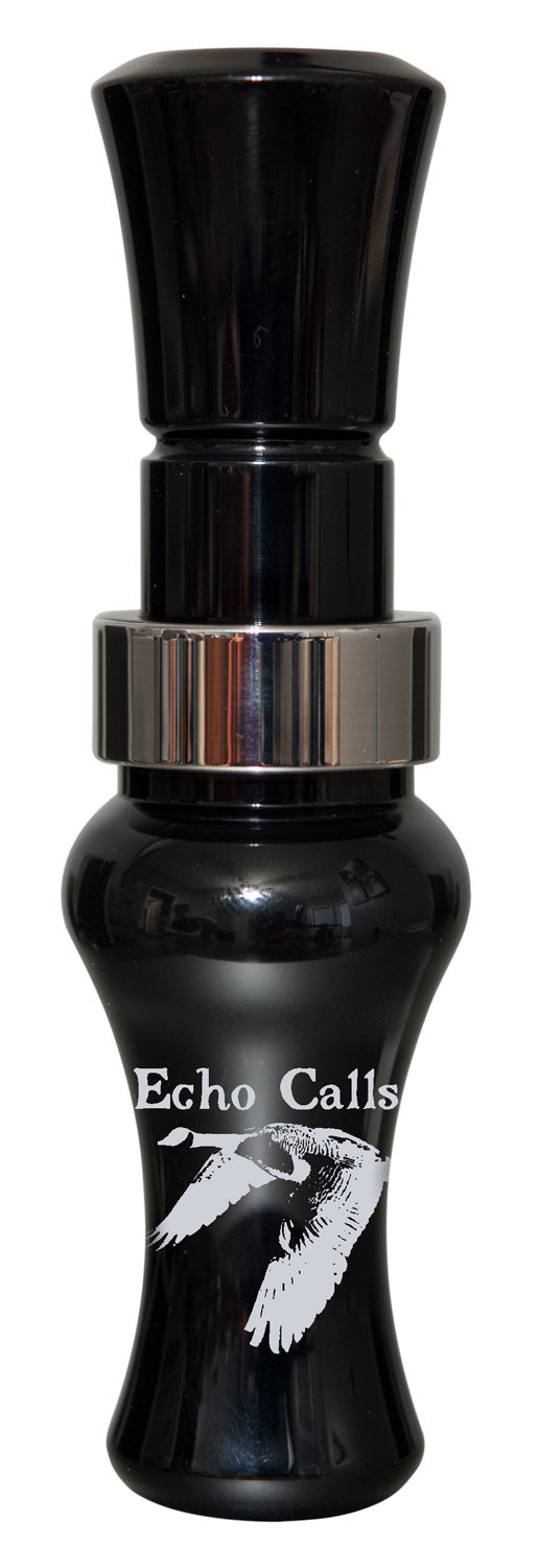 Echo Calls Canada Goose Hunting Call, Black Acrylic with Stainless Band