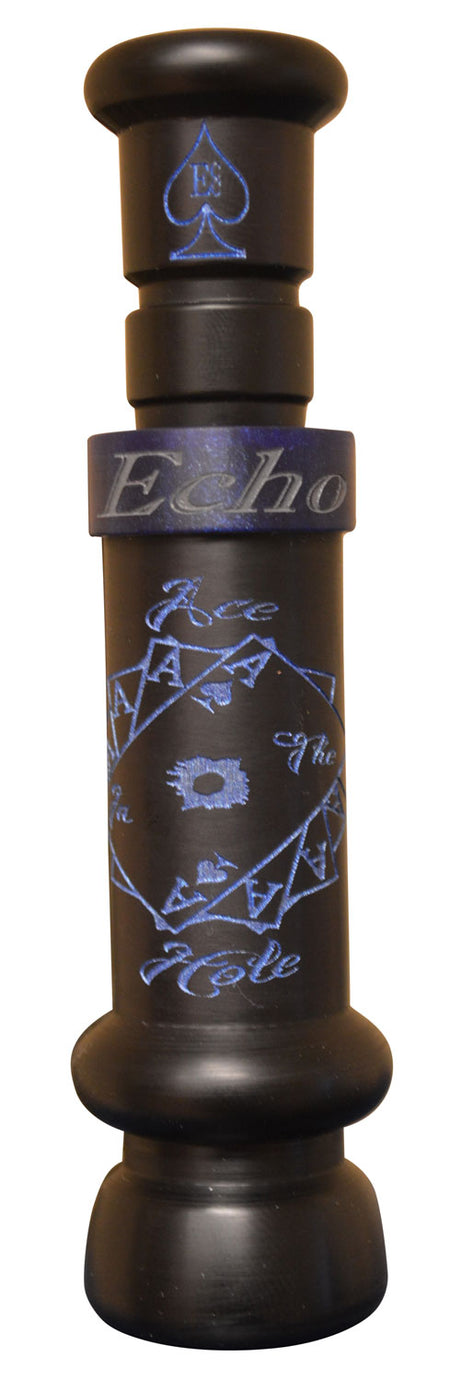 Echo Calls Ace in the Hole Single Reed Mallard Hunting Call, Matte Black Acrylic