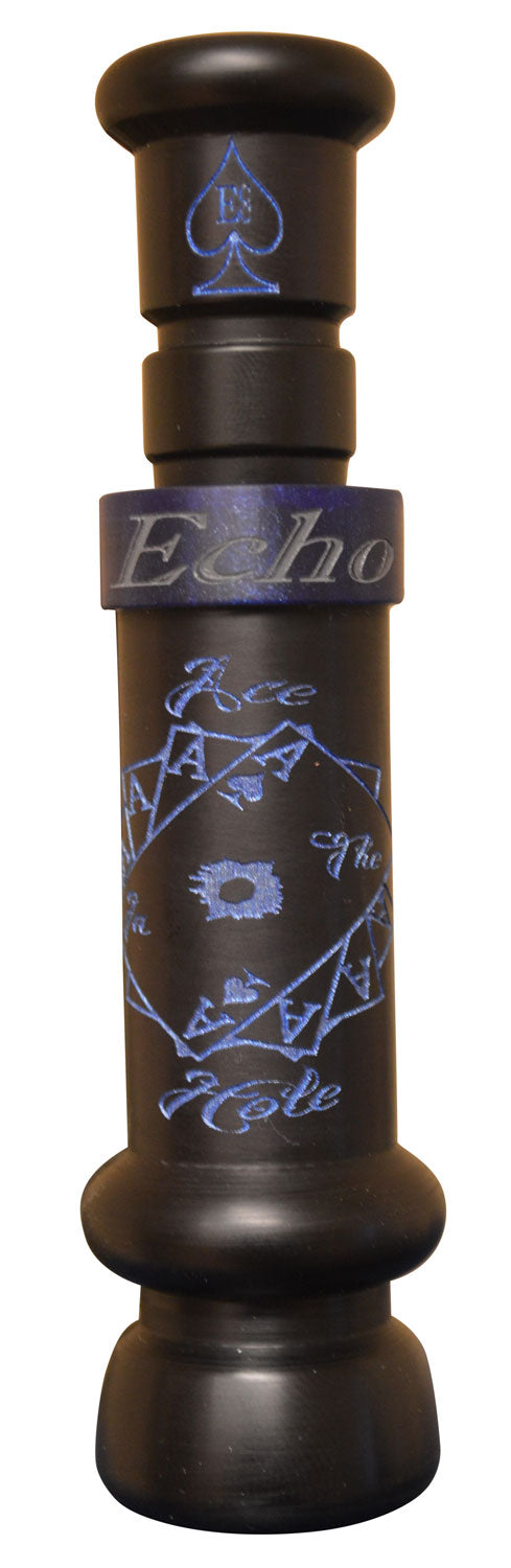 Echo Calls Ace in the Hole Single Reed Mallard Hunting Call, Matte Black Acrylic