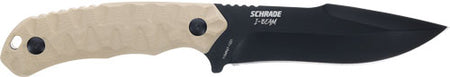 Schrade I-Beam Fixed Blade 5" AUS-8 FDE and Black G10 Handle