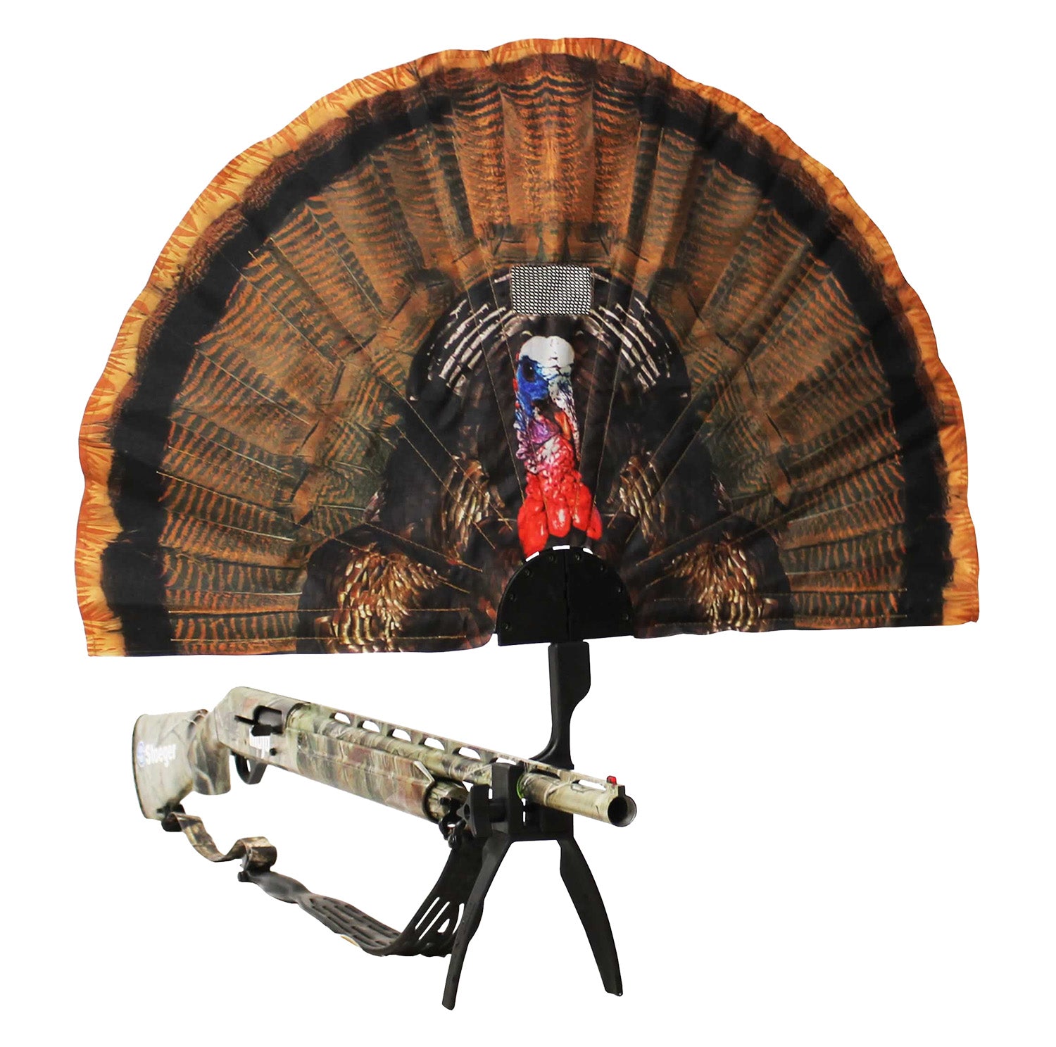 Mojo Outdoors HW2453 Turkey Tail Chaser Max Fan Decoy with Real Fan Hub Compatibility