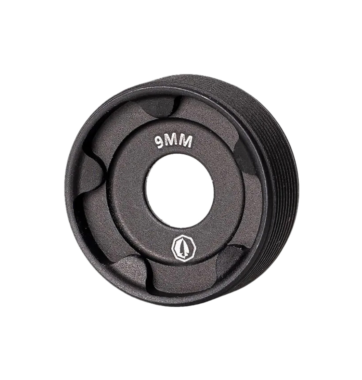 Rugged Suppressors FC002 9mm Front Cap Black - Reduces Sound Signature