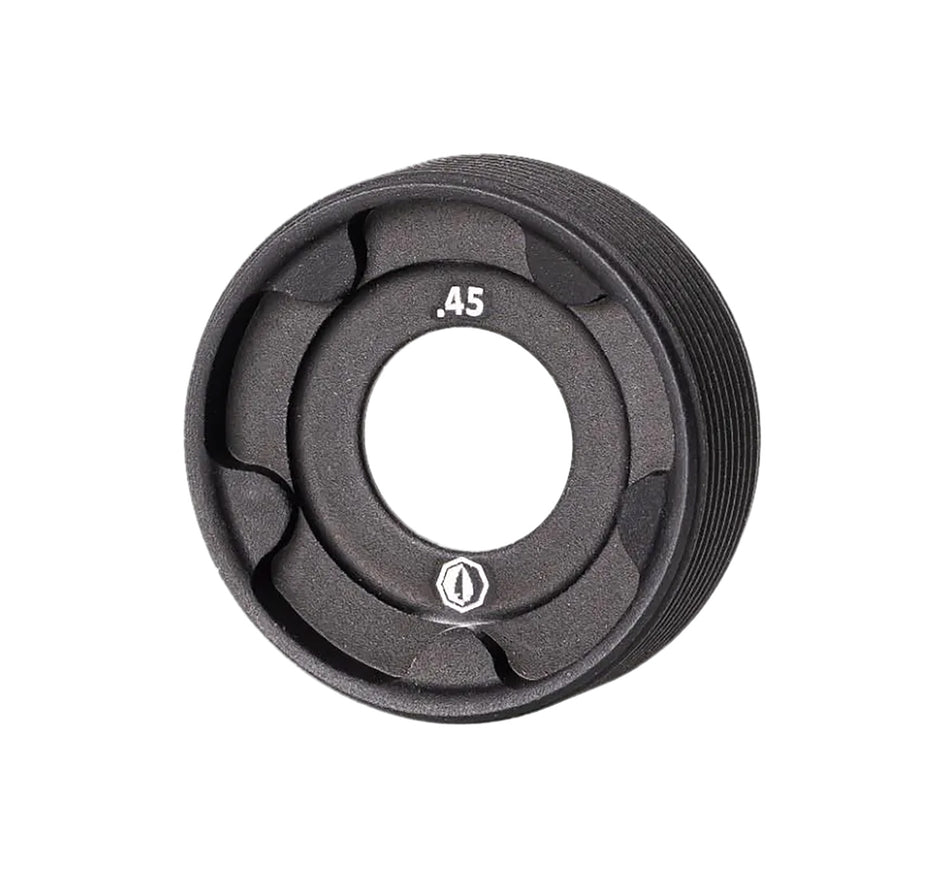 Rugged Suppressors FC004 Black Front Cap for .45 ACP Platforms