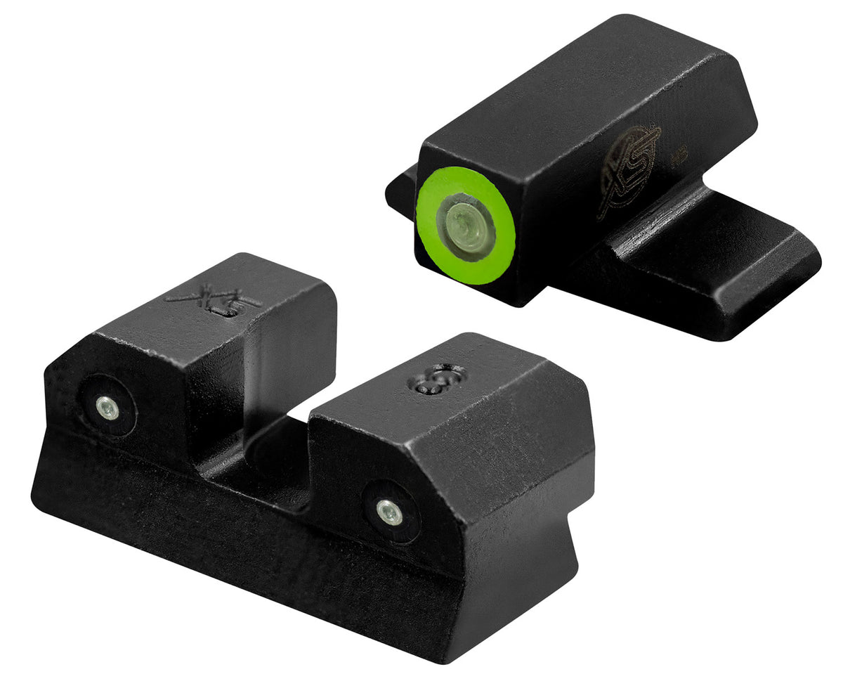 XS Sights SIR015P6G R3D Defensive Night Sights - Sig/Springfield - Green Outline Front & Tritium Rear