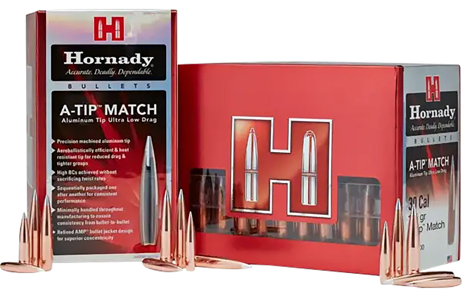 Hornady 2836 A-Tip Match 7mm .284 166 gr Aluminum Tip Match Bullets 100/Box