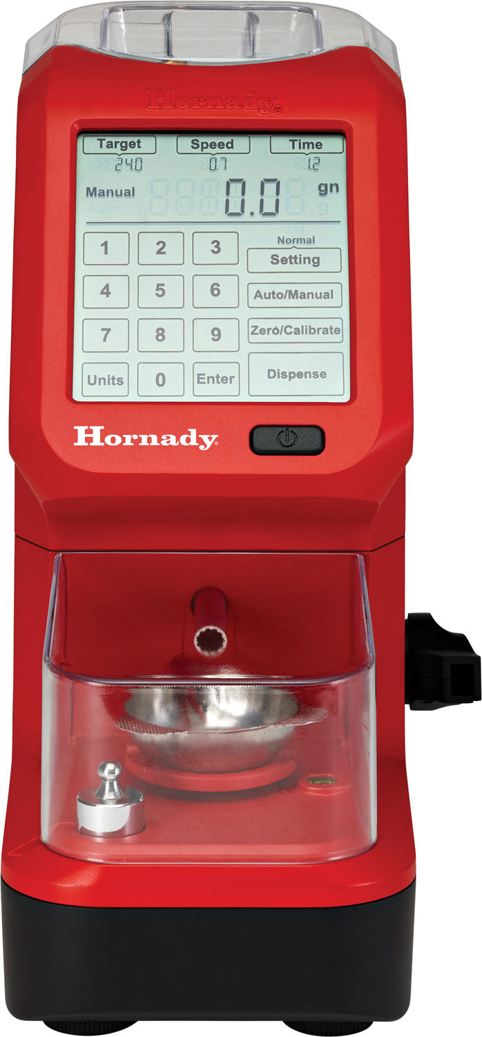 Hornady Auto Charge Pro Red Touchscreen Electronic Powder Measure with Adjustable Trickle Speed