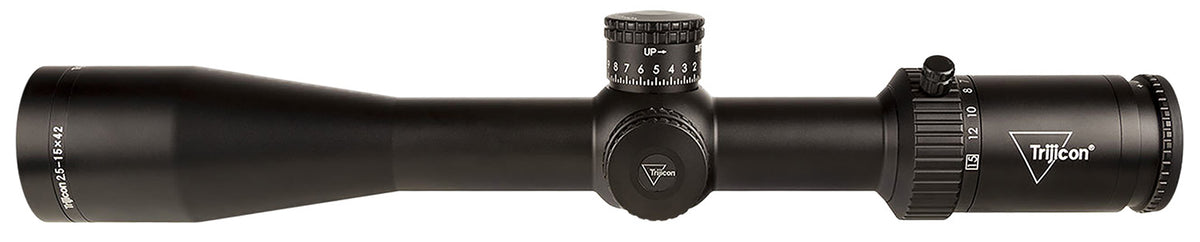 Trijicon Credo HX Satin Black 2.5-15x42mm 30mm Tube 2900033 LED Red MOA Center Dot Illuminated Reticle