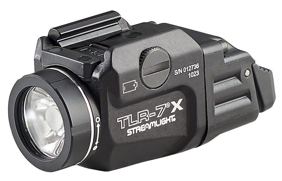 Streamlight, TLR-7A Flex, 500 Lumens, 1.5 Hour Runtime, Comes with High and Low Switch and (1) CR123A Lithium Battery, Black