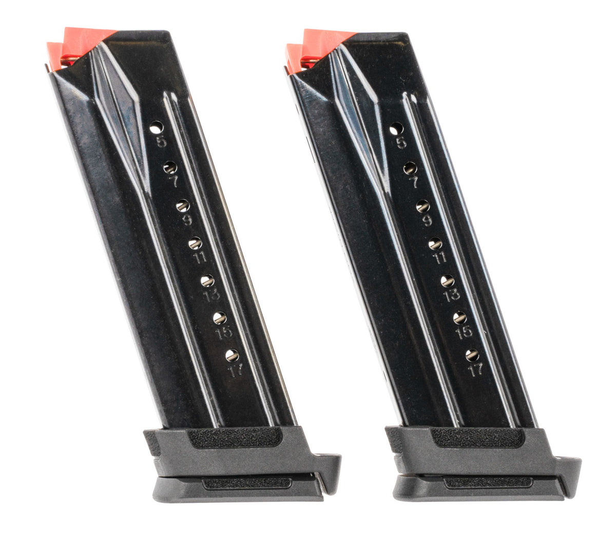 Ruger 90691 Security-9 2-Pack Value Magazines 17rd 9mm Luger Black Oxide Steel