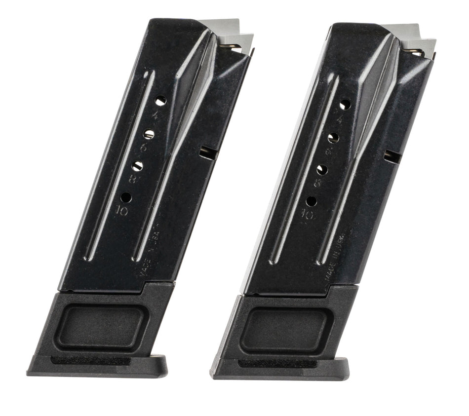 Ruger 90685 Security-9 2-Pack Value Magazines 10rd 9mm Luger Black Oxide Steel
