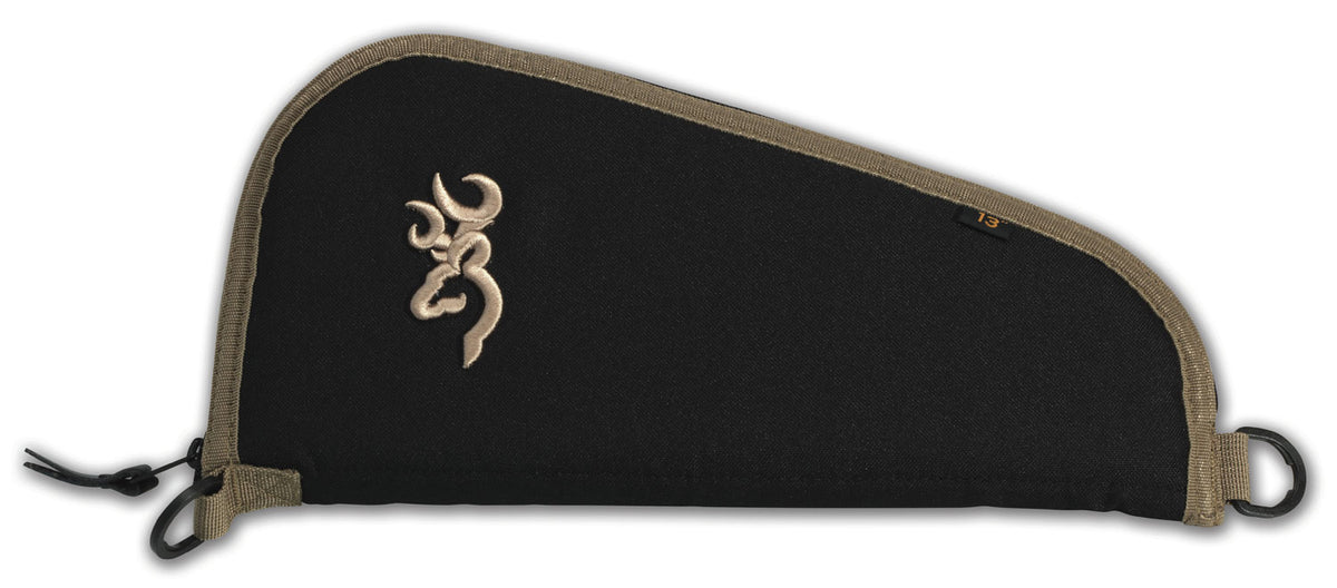Browning Plainsman Pistol Case Rug 13" Black/Tan 600D Polyester 1430049813