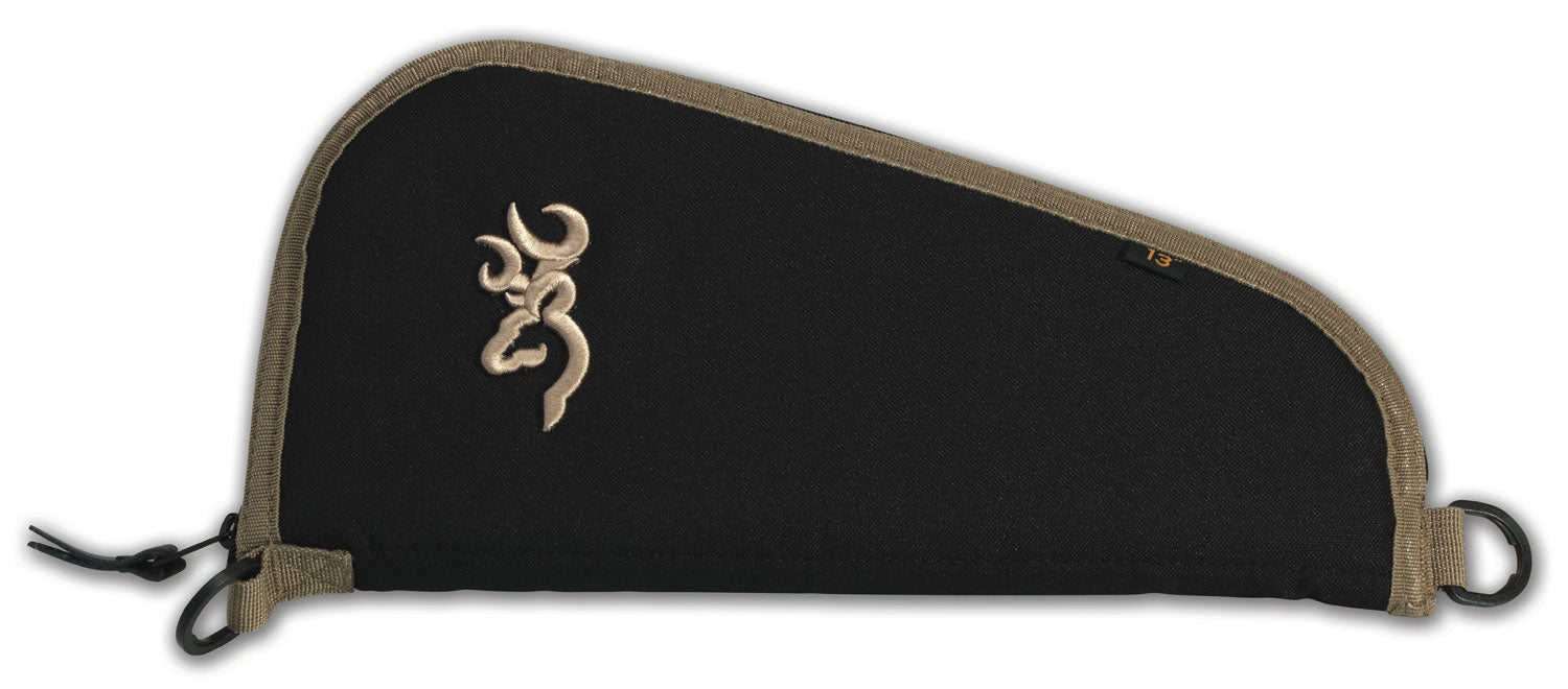 Browning Plainsman Pistol Case Rug 13" Black/Tan 600D Polyester 1430049813