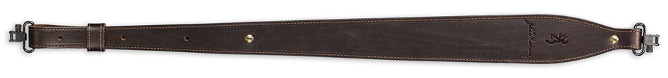 Browning 122398 John M Browning Signature Dark Brown Leather Suede Rifle Sling