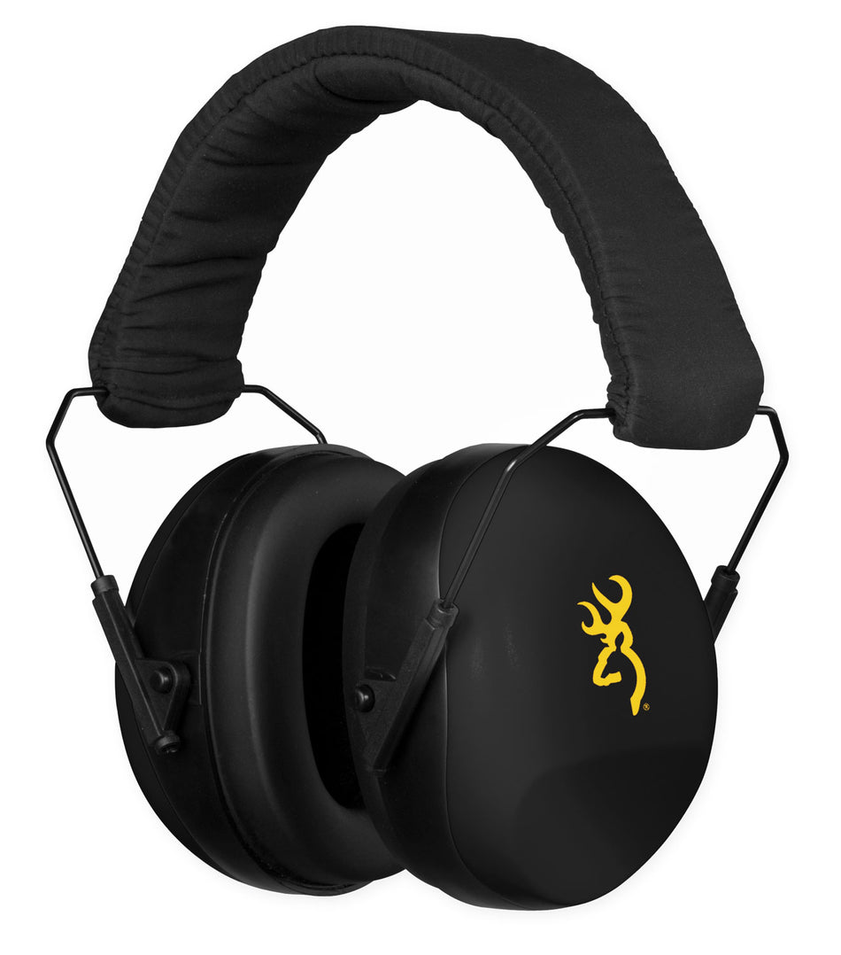 Browning Buck Mark II Range Earmuff 27dB Noise Reduction Over-Head Black Adult
