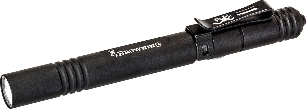 Browning Microblast 2 AAA Compact Pen Light 60 Lumen White LED Black Aluminum with Bore Adapter