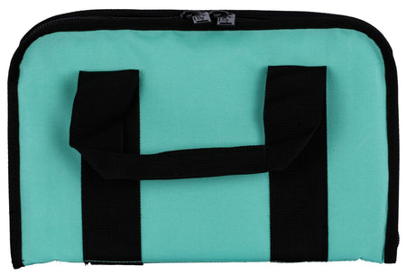 US PeaceKeeper Attache Handgun Case P21122 Robin's Egg Blue Padded 600D Polyester
