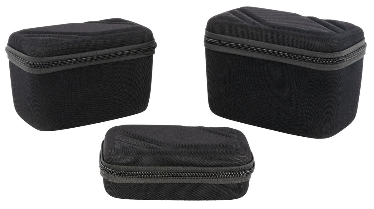 US PeaceKeeper P25020 Black EVA Nylon Protective Ammo Cases 3 Nested Boxes