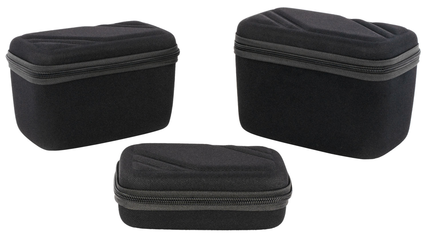 US PeaceKeeper P25020 Black EVA Nylon Protective Ammo Cases 3 Nested Boxes