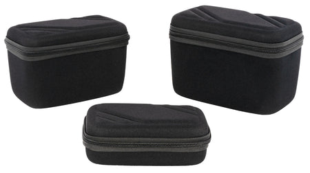 US PeaceKeeper P25020 Black EVA Nylon Protective Ammo Cases 3 Nested Boxes