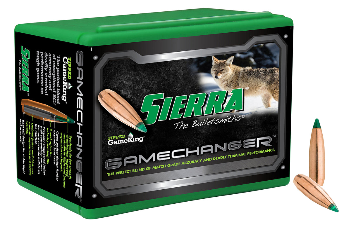 Sierra 4062 Tipped GameKing 22 Cal 64gr Bullets 100/Box