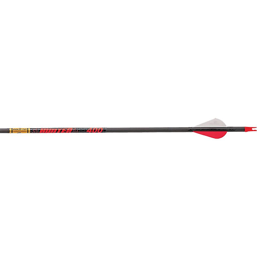 Gold Tip Hunter 12-Pack Arrows 400 with Raptor Vanes