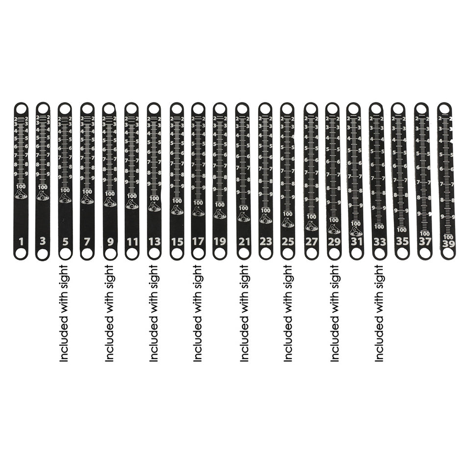 Axcel Achieve XP Archery Sight Metal Scale Tape #3 & #4