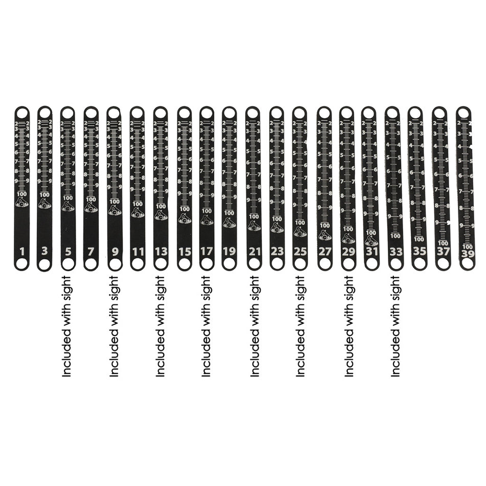 Axcel Achieve XP Archery Sight Metal Scale Tape #5 & #6