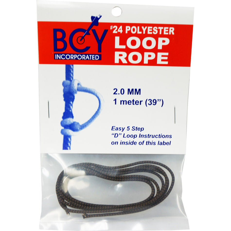 BCY No. 24 D-Loop String Material Brown/Black 1 Meter
