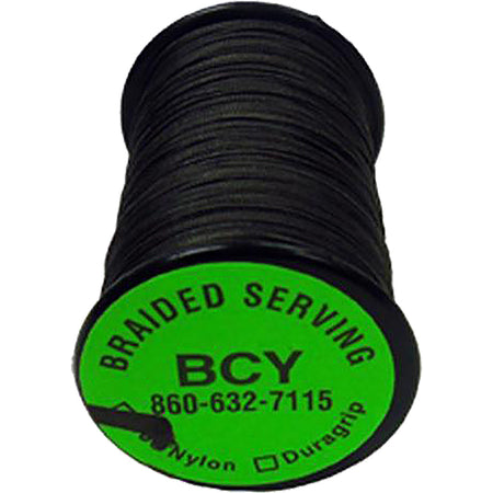 BCY No. 350 Nylon Braided Serving Thread Black .015 125 yd.