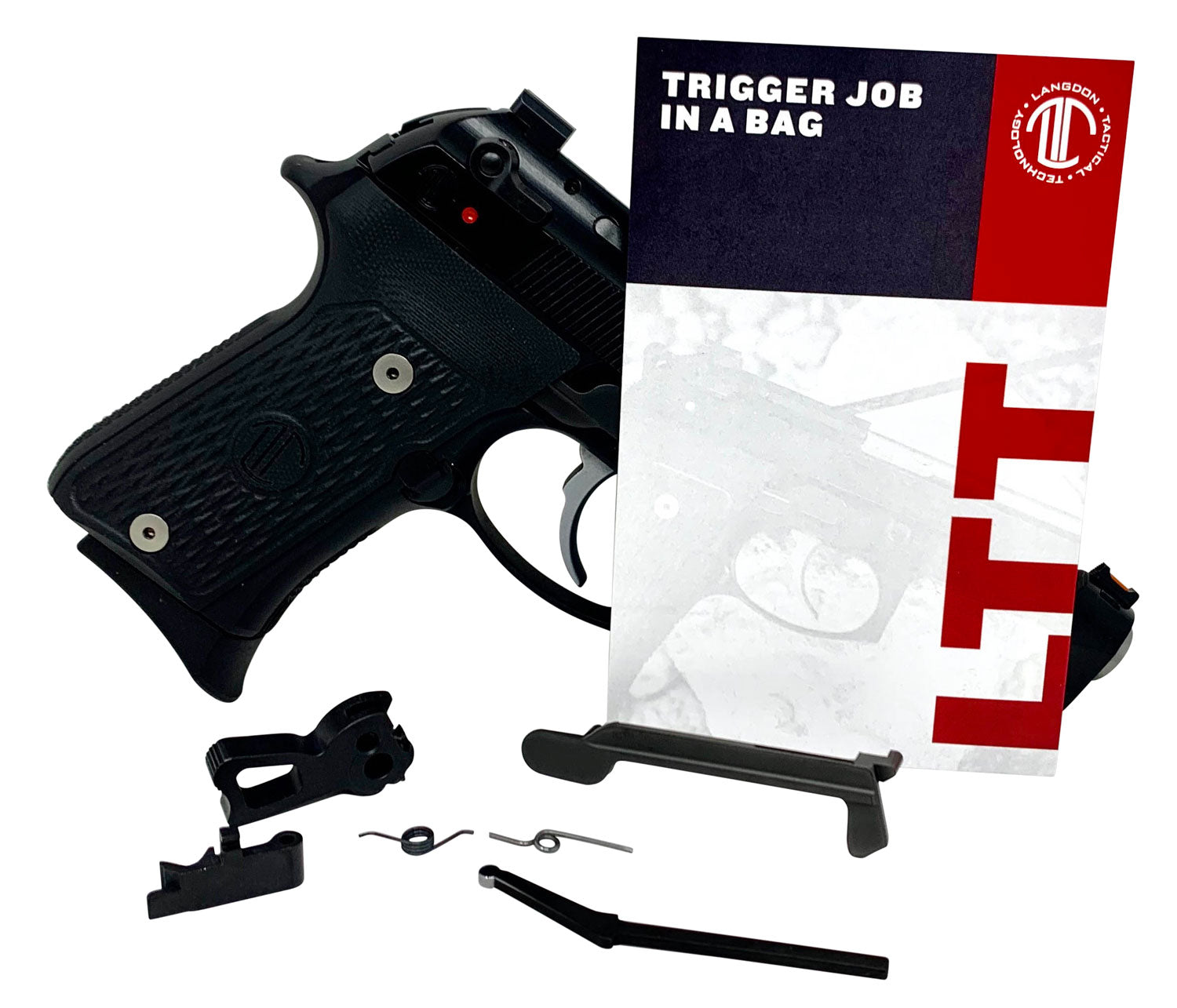 Langdon Tactical LTTTJIBOP13 Beretta 92/96/M9 Trigger Job Kit Black Curved