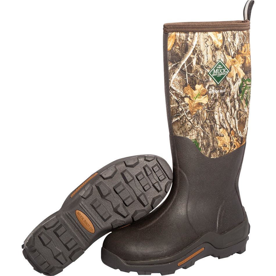 Muck Woody Max -40F Rated Waterproof Boot Realtree Edge Size 8