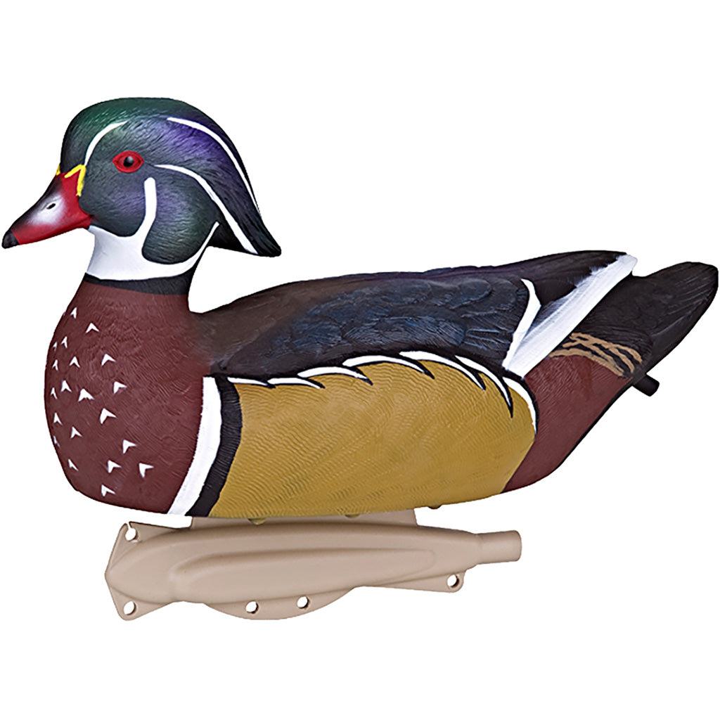 Flambeau Classic Wood Duck Decoys 6 pk. with Depth Adjusting Anchor Eyelet