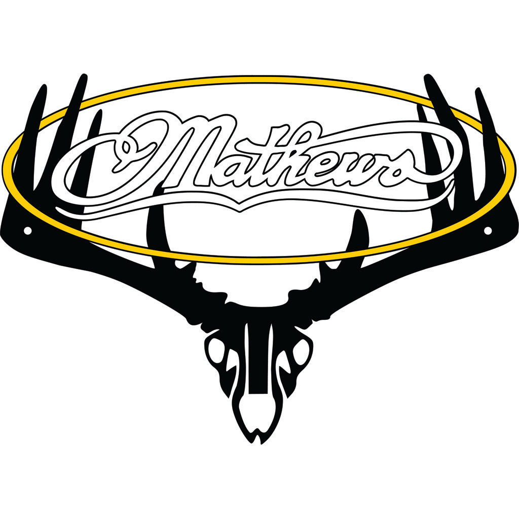 Raxx Mathews Archery Mini Bow Hanger Wall Mount Carbon Steel Vinyl Overlay