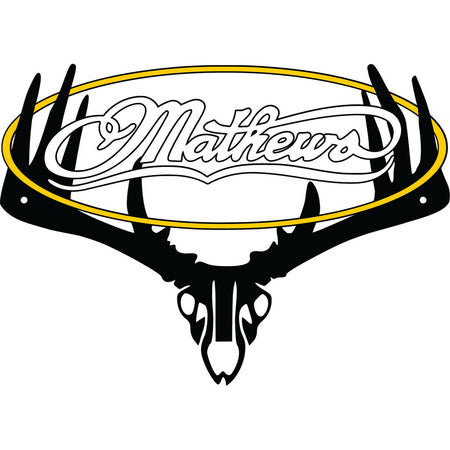 Raxx Mathews Archery Mini Bow Hanger Wall Mount Carbon Steel Vinyl Overlay