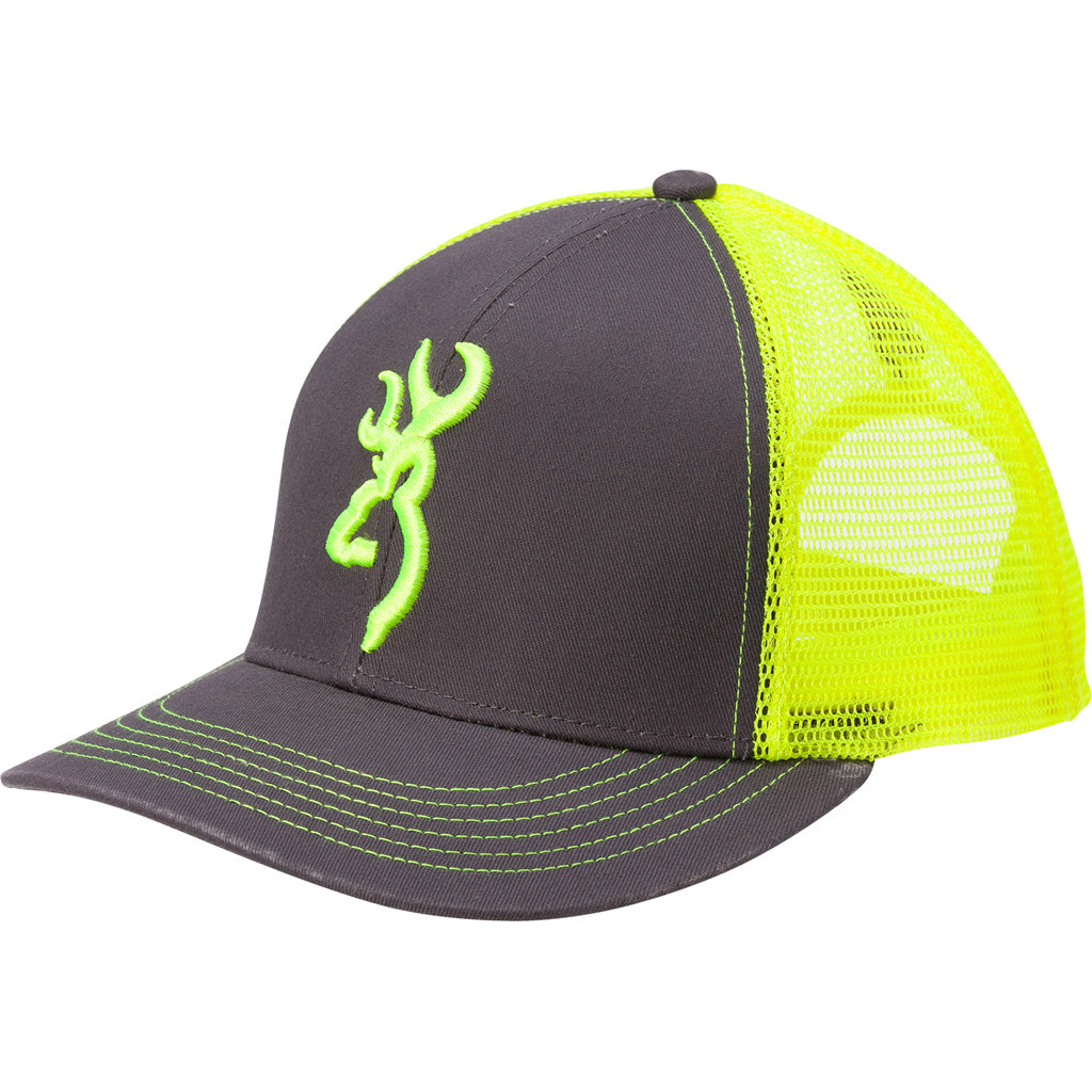 Browning Neon Green Flashback Snapback Baseball Cap