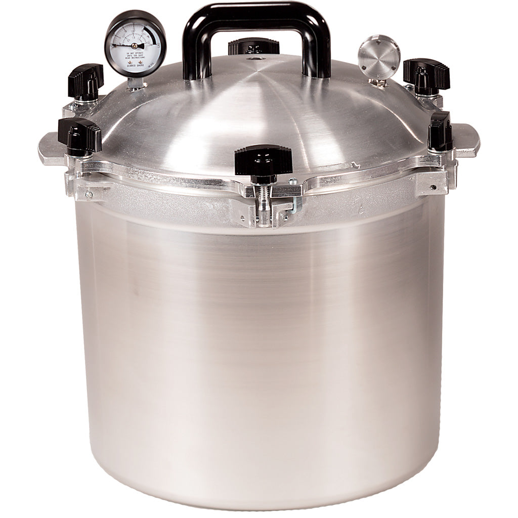 All American 21.5 Qt. Pressure Canner with Wing Nut Clamps