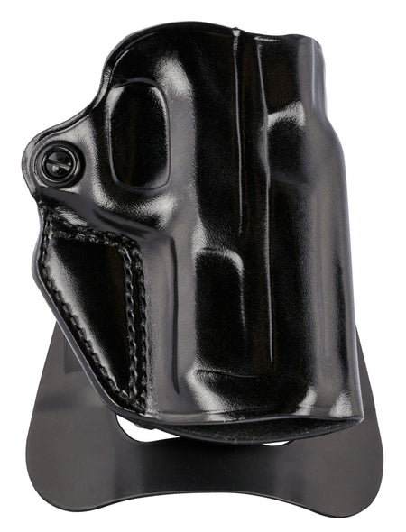 Galco SM2858B Speed Master 2.0 Black Leather OWB Paddle Holster, S&W M&P Shield EZ 380, Right Hand
