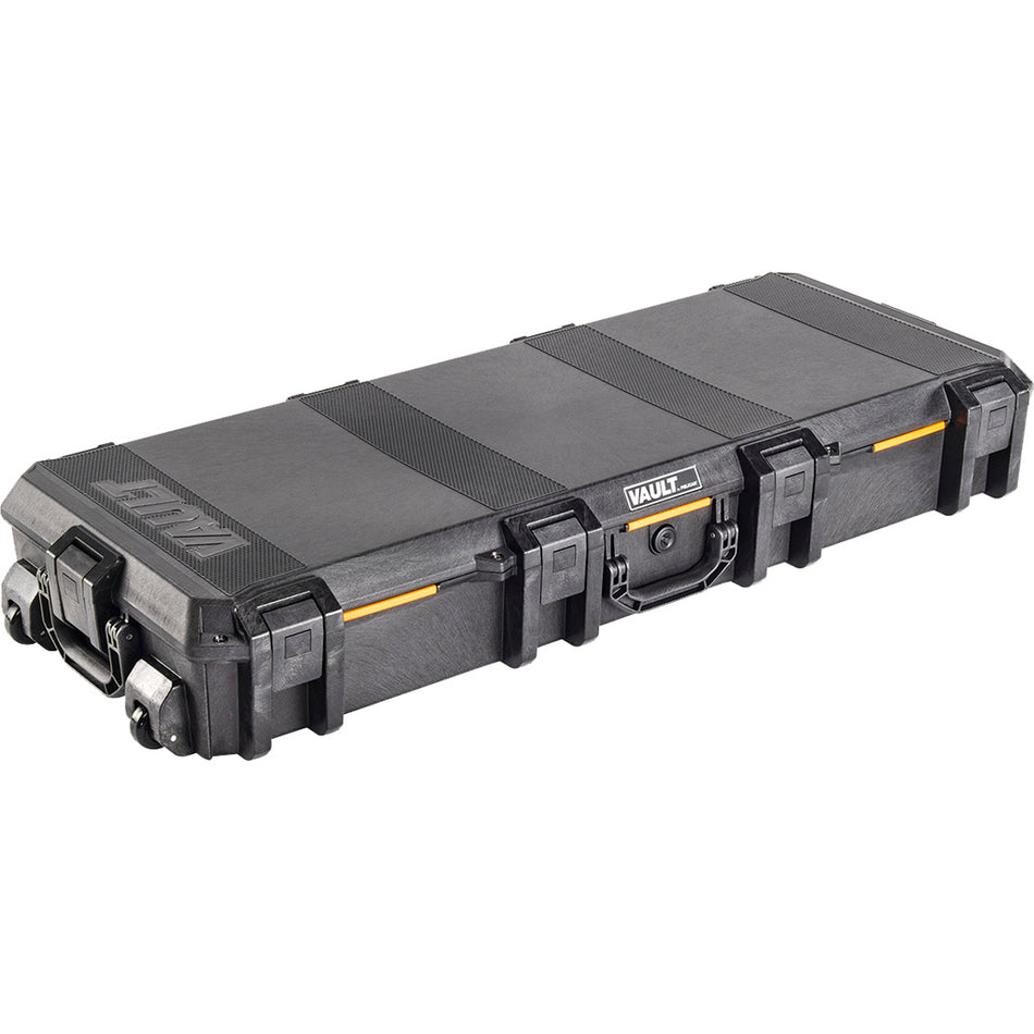 Pelican, V730, Vault Tactical Rifle Case, With Foam, Black, Exterior (LxWxD) 47.12"x19.18"x6.9", Interior (LxWxD) 44.00 x 16.00 x 6.25 in