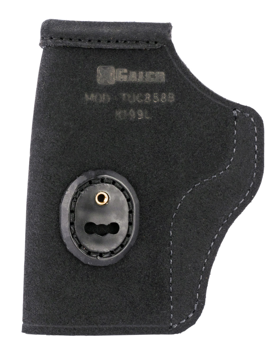Galco TUC858B Tuck-N-Go 2.0 Black Leather IWB Tuckable Holster, S&W M&P Shield EZ 380, Ambidextrous