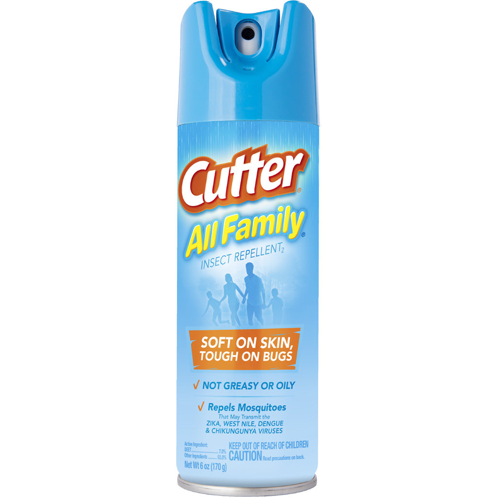 Cutter All Family Aerosol Bug Repellent 7% DEET 6 oz. Bottle