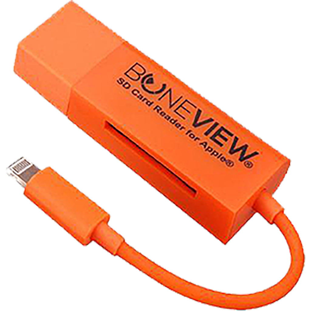BoneView SD Card Reader Compatible with iPhone Lightning Devices